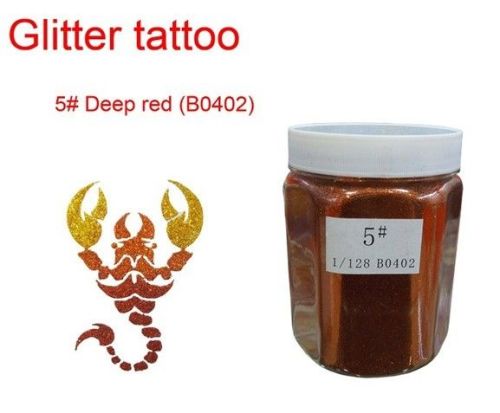 Deep Red Non-toxic Temporary Tattoo Kits 1kg For Glitter Tattoo Creative Body Art