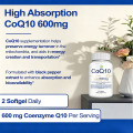비타민 E 및 오메가 3-6-9가 함유된 CoQ10 600mg 소프트젤