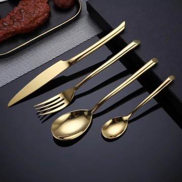 Customizable Luxury Stainless Steel Cutlery Sets for Hotels