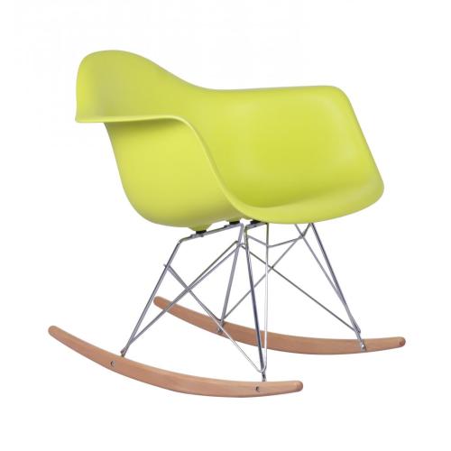 Silla réplica mecedora de plástico Eames RAR