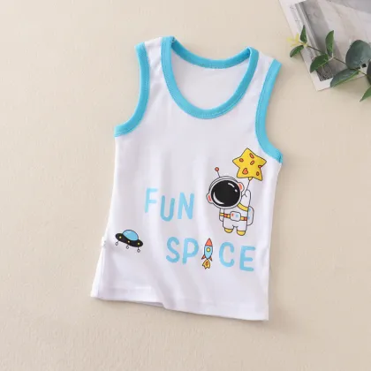 OEM RTS Boys Cotton Tank Tops for Newborn Babies and Kids - Comfortable and Breathable Underwear