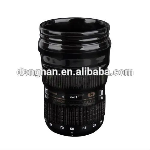 Donghan ceramic camera lens mug