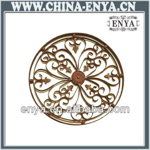 Metal Home Wall Decoration, Round Hanging Ornament