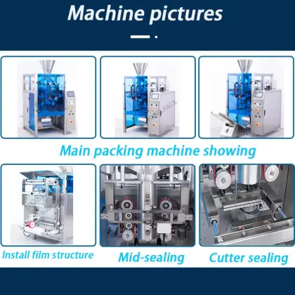 Automatic Vertical Candy Packaging Machine for Cotton Candy Fudge Chocolate Candies (50g-200g)