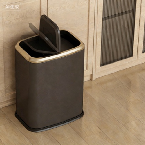 Large Capacity Stainless Steel Trash Can for Home Kitchen and Living Room
