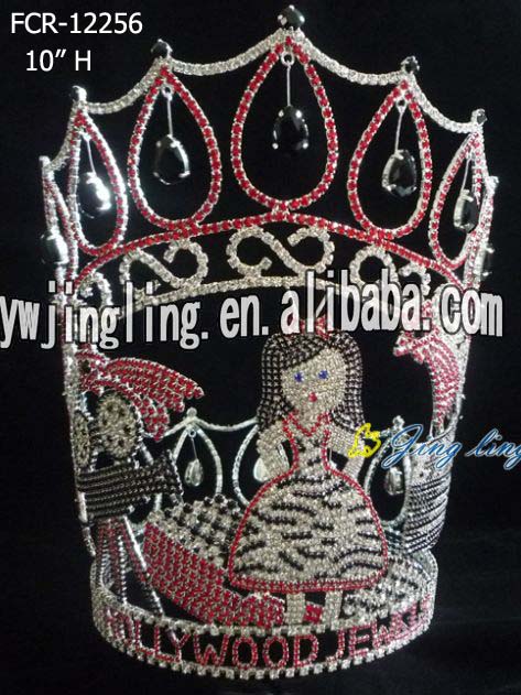 Crystal full round pageant crowns