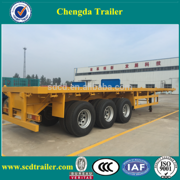 2016 new flatbed container semi-trailer low loader trailer for trucks