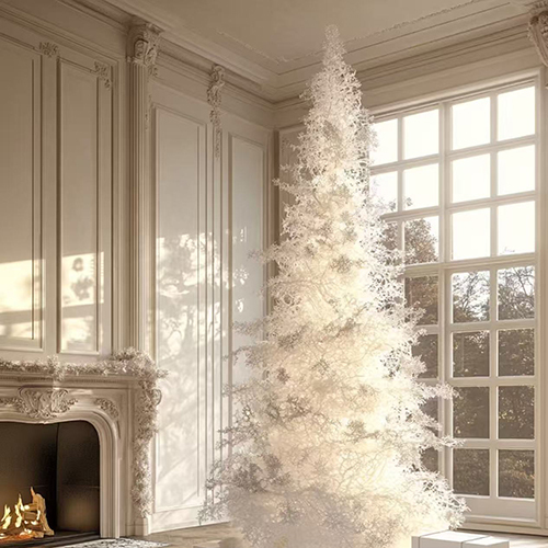 CSCC 2025 Elegant White Pine Needle Christmas Tree