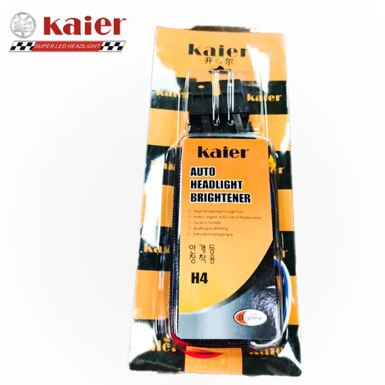 Kaier H4/H7/H1 Headlamp Wire Kit - Headlight Wiring Harness and Auto Brightener Booster