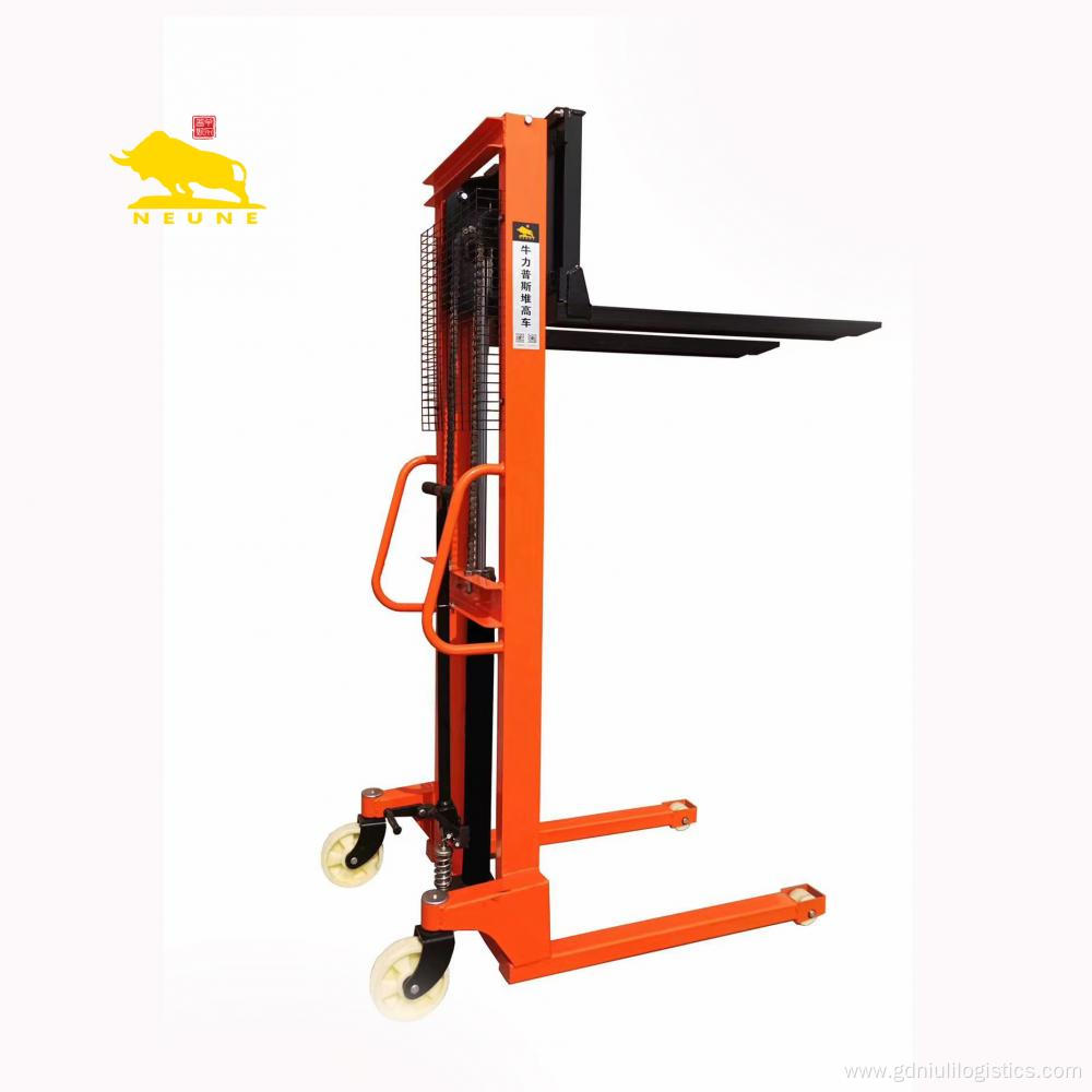 Manual Hydraulic Forklift Lifting Stacker