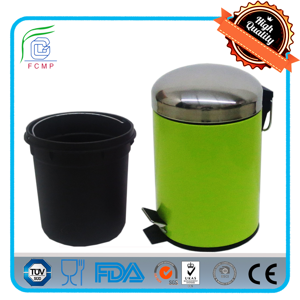 stainless steel pedal bin