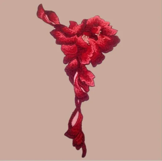 Applique Work Kurtis Beaded Rhinestone Applique