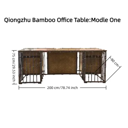 Eco-Modern Qiong Bamboo Executive Desk