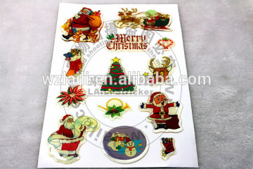 2015 cute kids epoxy sticker for merry christmas