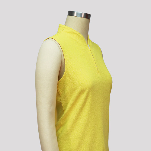 Womens amarelo sem mangas treino