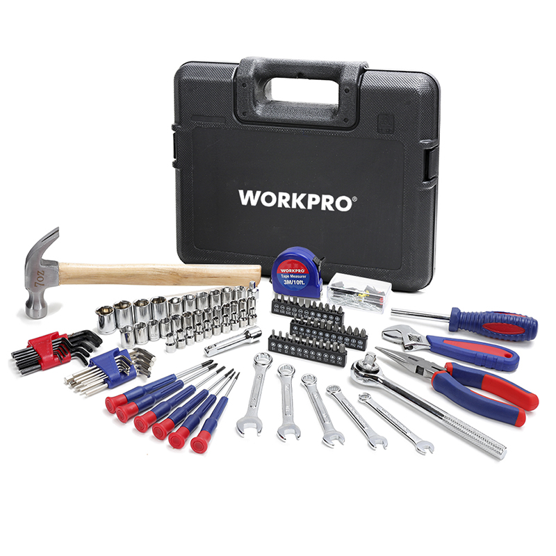 WORKPRO Home Tool Set Household Tool Kits Socket Set Screwdriver Set Home Repair Tools for DIY Hand Tools