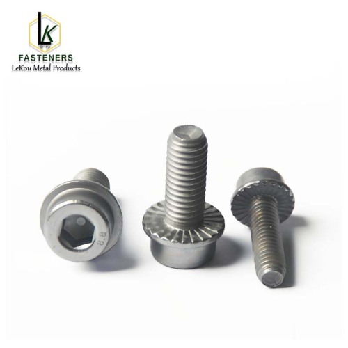 Балты з унутранай галоўкай з зубчастымі фланцамі