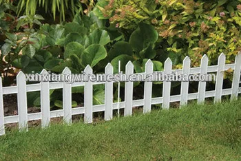 Garden white picket fence