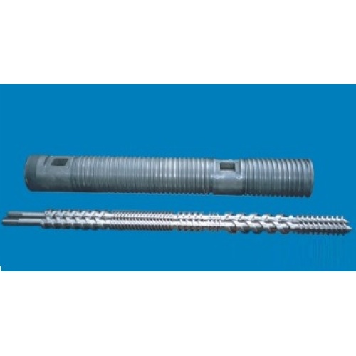 חבית בורג תאום חרוטי לשחול צינורות PVC