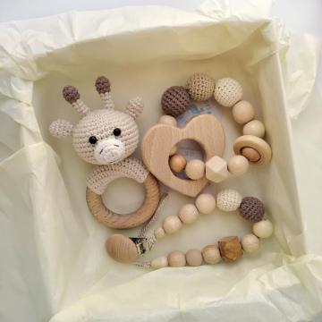 High Quality Wooden Baby Natural Teether