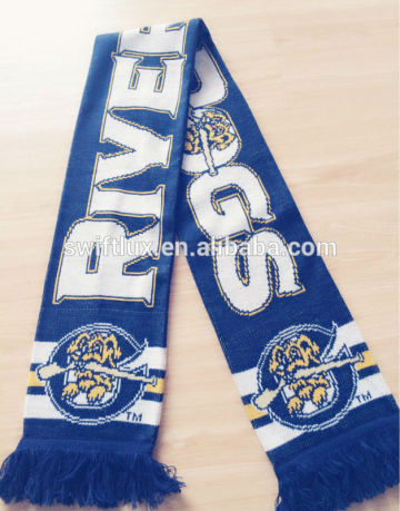 2015 HOT SALE! acrylic jacquard soccer scarf soccer style scarf