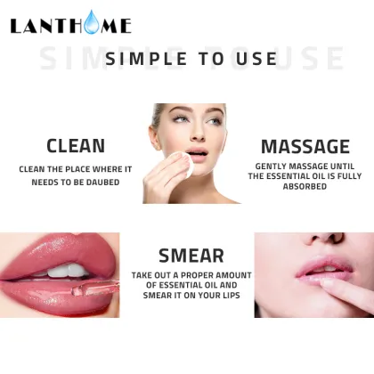 Natural Lip Serum: Full Lip Transparent Moisturizing Lip Gloss Oil