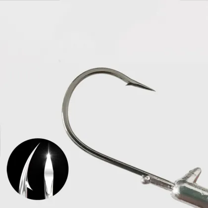 Taigek Fish Lead Head Hook Metal Jig for Texas Rig