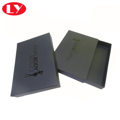 Luxury Matte Black Paper Drawer Gift Box