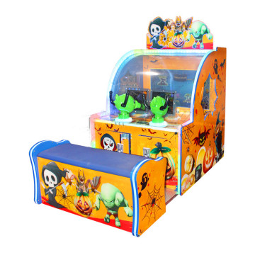 ThreePlus Coin-Operated Ball Shooting Arcade Game Machine with Chair for Kids