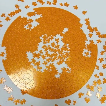 Unique Customized Round Acrylic Jigsaw Puzzle - 500 Pieces Clear Color Adult Gift