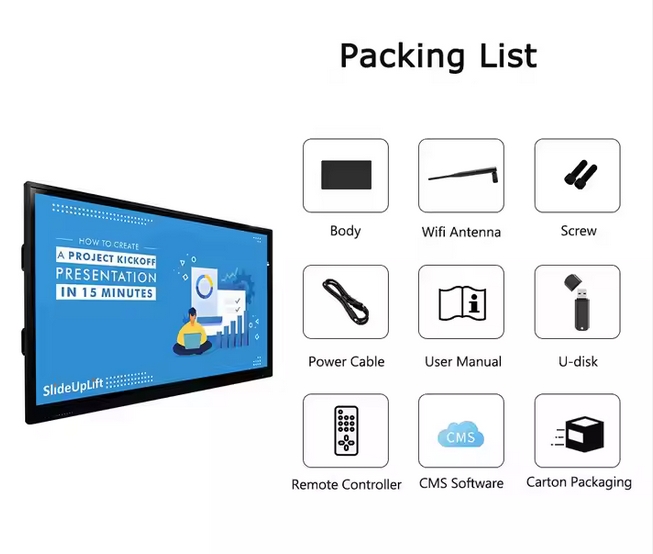 Smart LCD Screen For School Education And Meeting