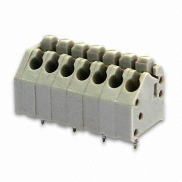 Screwless Terminal Block with 3.50mm Pitch, PCB Connector, Wire to Board