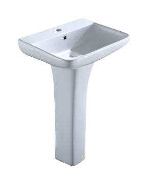 Ceramic Cement Standing Pedestal Sink Basin