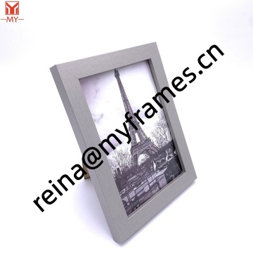MDF Minimalist Grey Rectangle Photo Frame Eiffel Tower Scenery Picture Frame