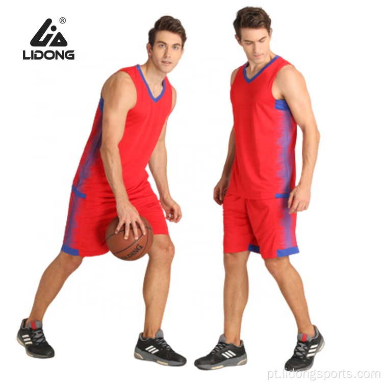 Últimos uniformes de basquete de design camisa de basquete personalizada