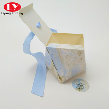 One Piece Folding Polygon Ribbon Gift Box