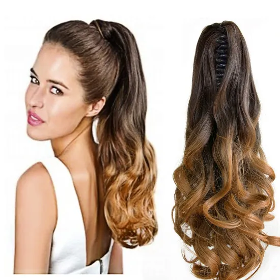 MYZYR Wholesale cheap Ponytail Hair Extension Clip in Claw Hairpiece 22"Drawstring Ponytail for Women 2020 cosplay xuchang