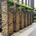 Parede de jardim de Gabion Sturdy com preenchimento de pedra natural