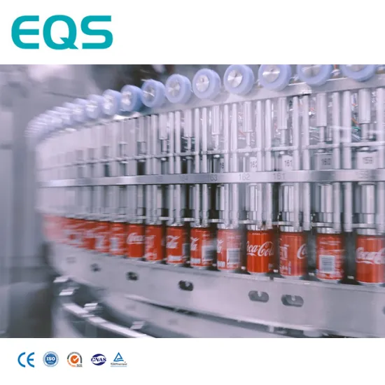High Efficiency Full Automatic Carbonated Beverage Can Filling Machine