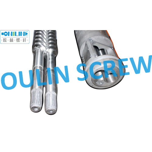 Supply Bausano MD72 Twin Screw Barrel for PVC Pipe, Sheet, Profile, Pellets Extruder