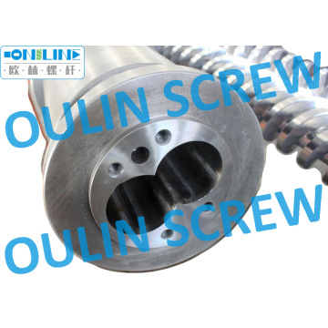 65/132 Twin Conical Screw Barrel for PVC Sheet, Profiles, Pipe, Board
