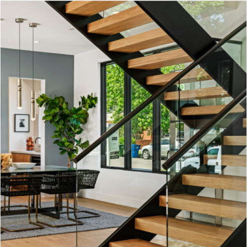 MS2025 درج فولاذي مزدوج الطبقة مخصص على شكل حرف U مع تصميم داخلي بسيط