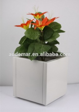 Ningbo Audemar Decorating Aluminum Planter In Powder Coating/Indoor Large Decorative Planters/Indoor Decorative Pots Planters