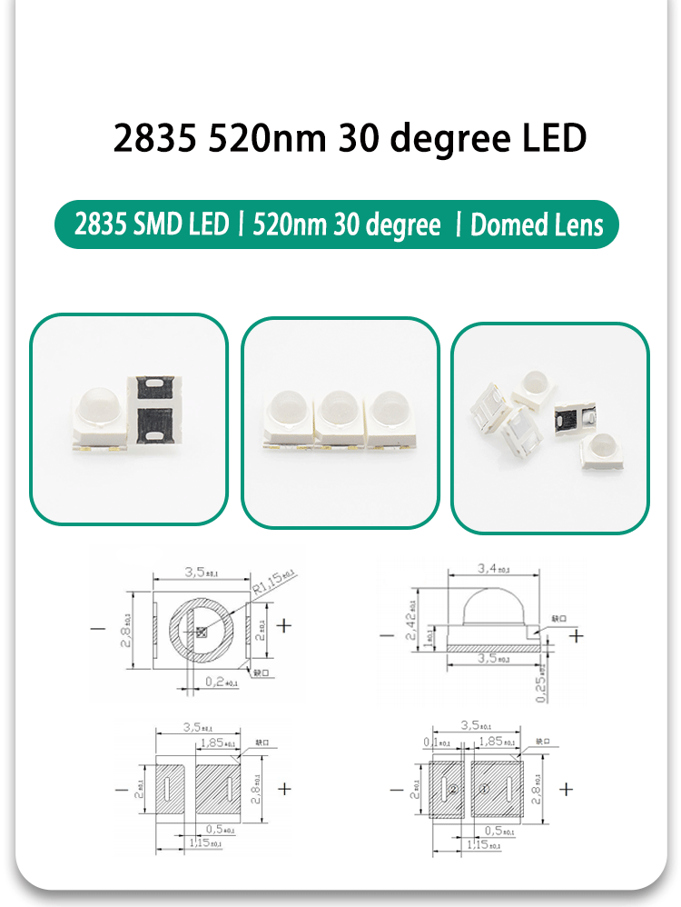 Dome-Lens-LED-Green-2835-SMD-520-525nm-30-degree-2835LGC52D5L14A30-30-degree-SMD-LED-green-LED-2835-SMD-LED-30-degree-520nm-525nm-Dome-lens-green-LED_02