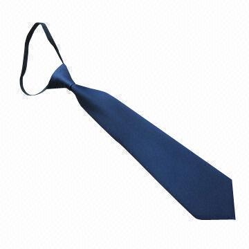 Kid's Polyester Necktie with Elastic, Machine-made, Small Orders Are Accepted