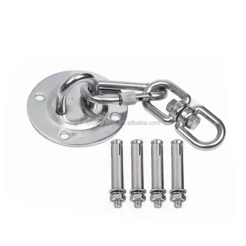 High-Quality Stainless Steel Aerial Yoga Equipment: Fixed Tray Hammock, Sandbag, Swing, Top Buckle Chair, and Hook