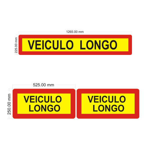 Portugal Vehicle Rear Mark Board