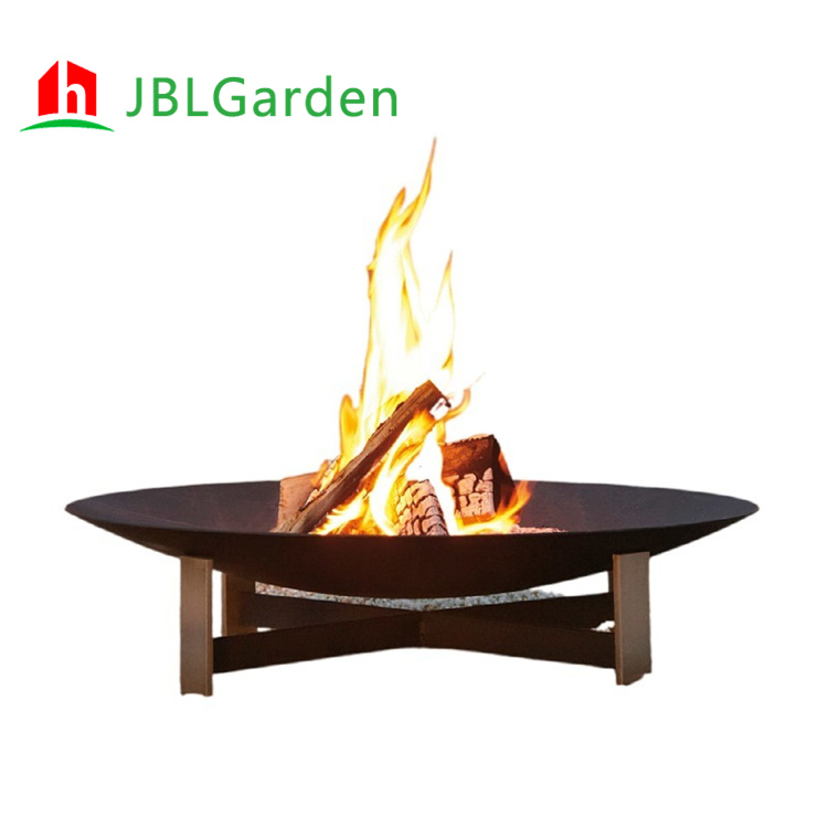 Round Wood Burning Fire Pit