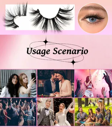 Wholesale 5D 3D Faux Mink Lashes with D Curl - Natural False Full Strip Eyelashes