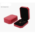 Necklace Gift Boxes Custom Leather Jewelry Box Hinge